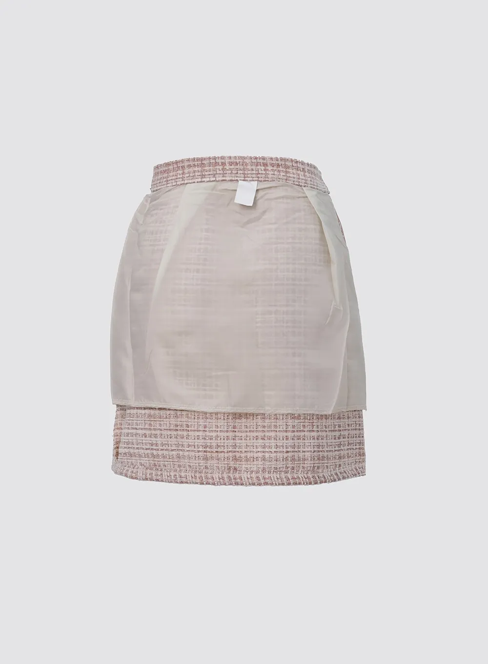 A-Line Tweed Mini Skirt IO312