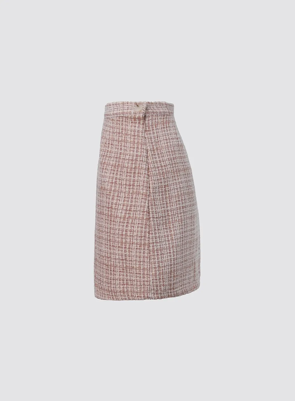 A-Line Tweed Mini Skirt IO312