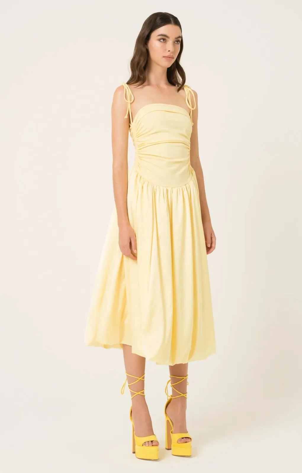 Amy Lynn Alexa Yellow Puffball Dress