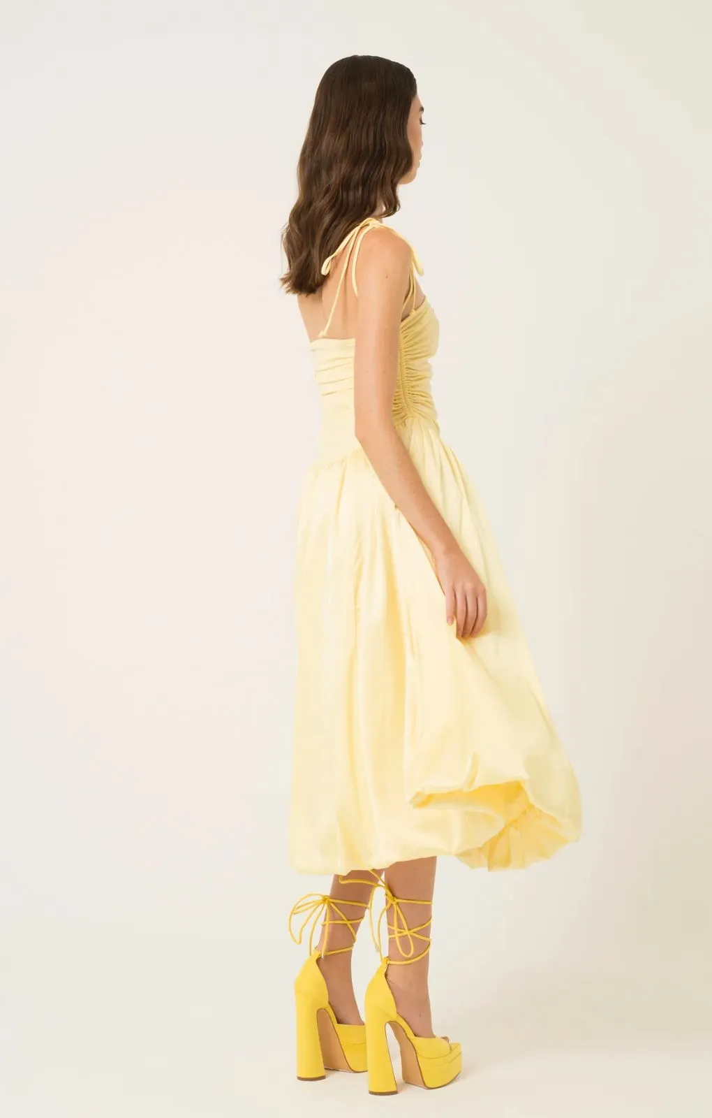 Amy Lynn Alexa Yellow Puffball Dress