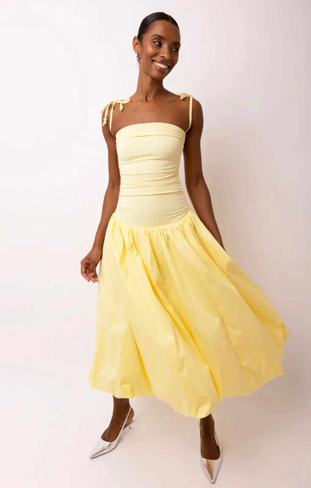 Amy Lynn Alexa Yellow Puffball Dress