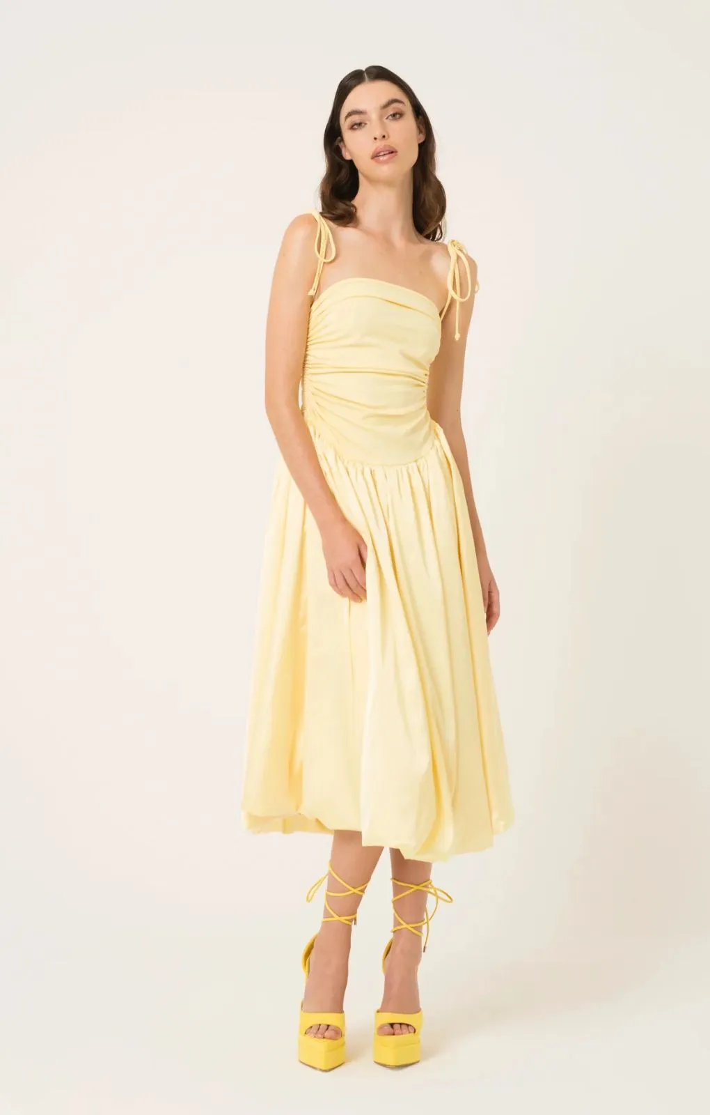 Amy Lynn Alexa Yellow Puffball Dress