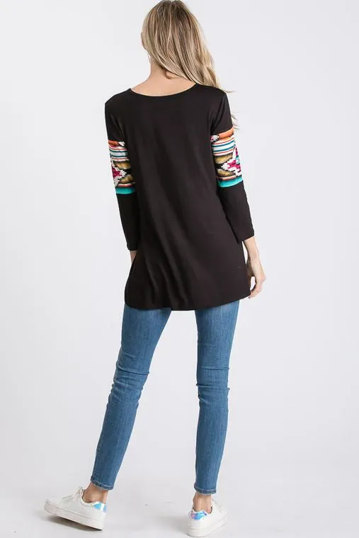 Arizona Bonfire Aztec Top