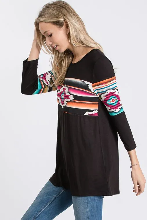 Arizona Bonfire Aztec Top