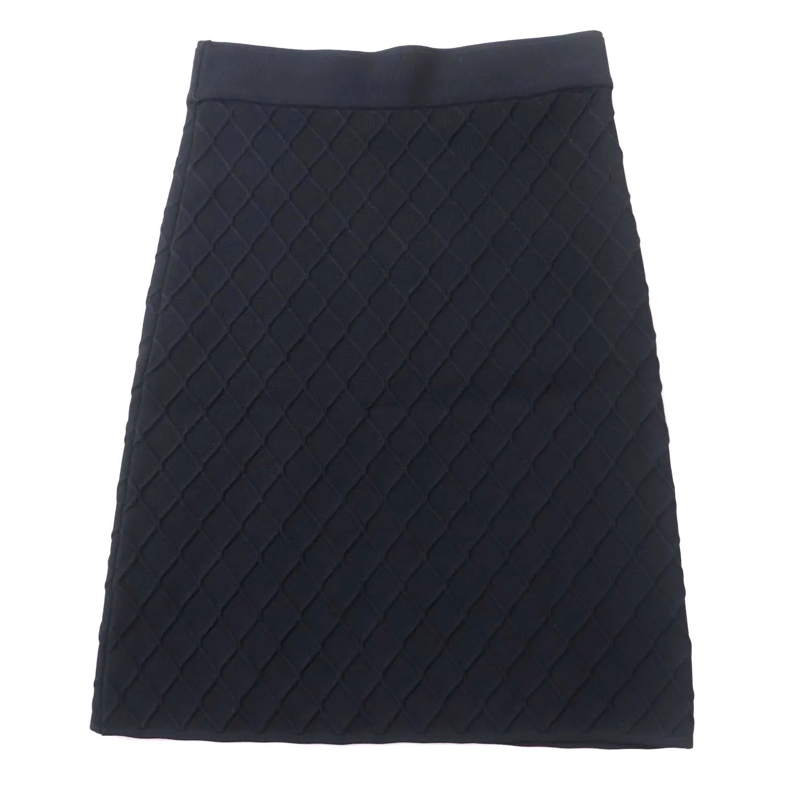 Balenciaga Rayon Knit Tight Skirt Black 34