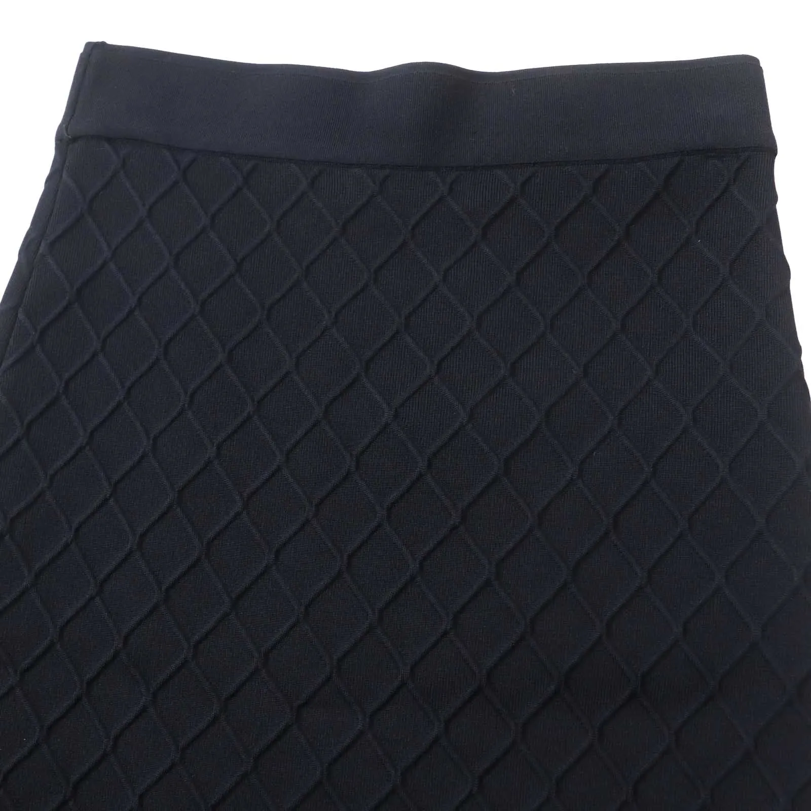 Balenciaga Rayon Knit Tight Skirt Black 34