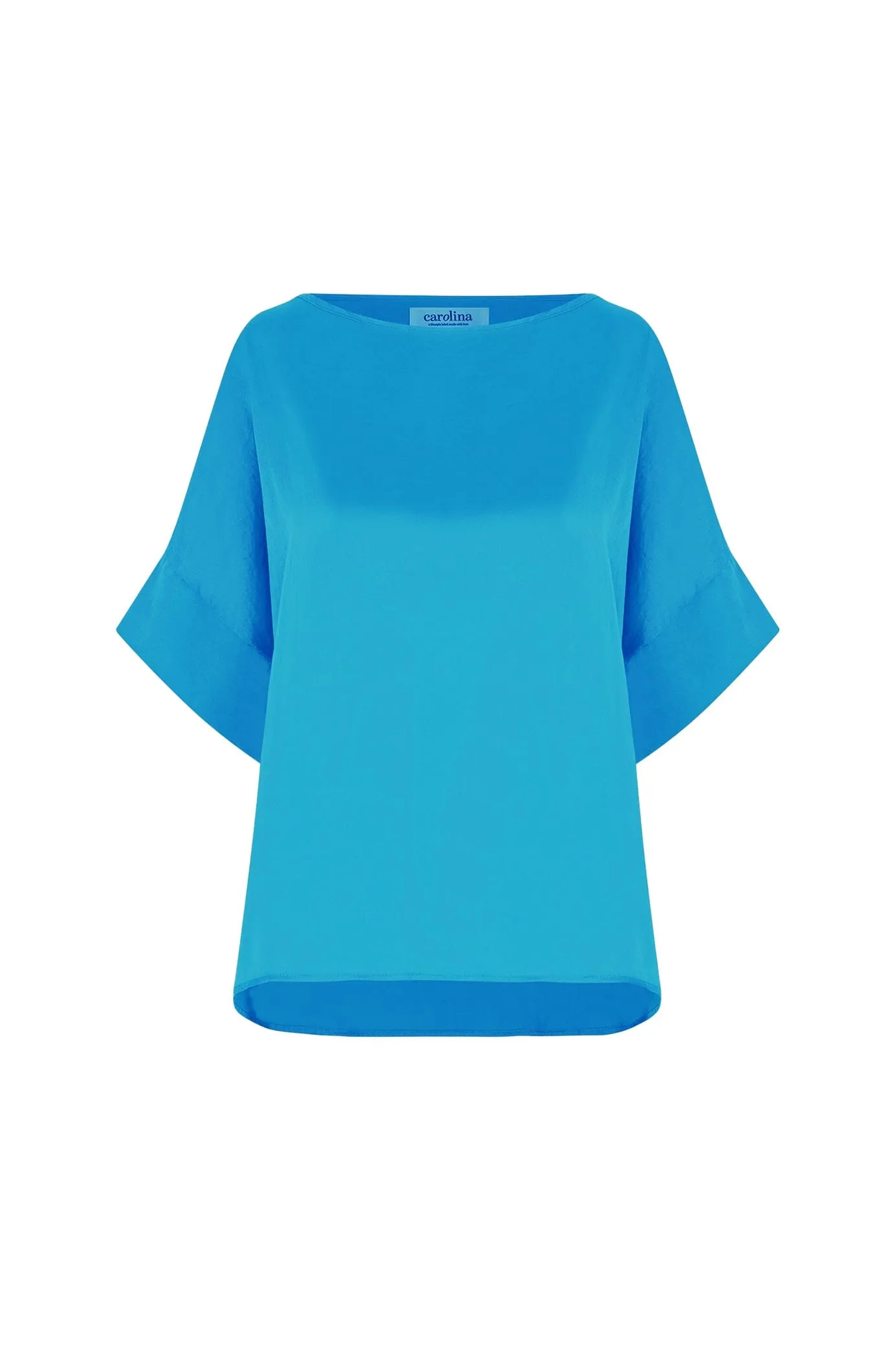 Bianca Short Sleeve Top Capri Blue