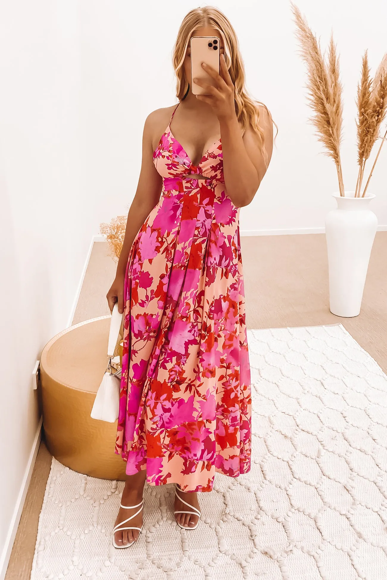 Blakely Maxi Dress Pink Floral