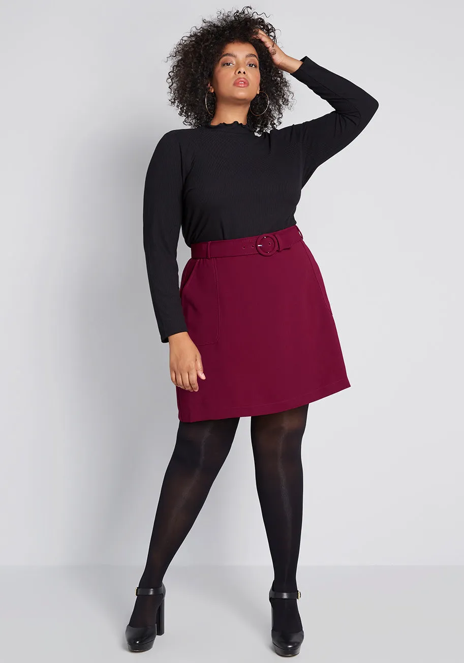 Captured Moments Mini A-Line Skirt