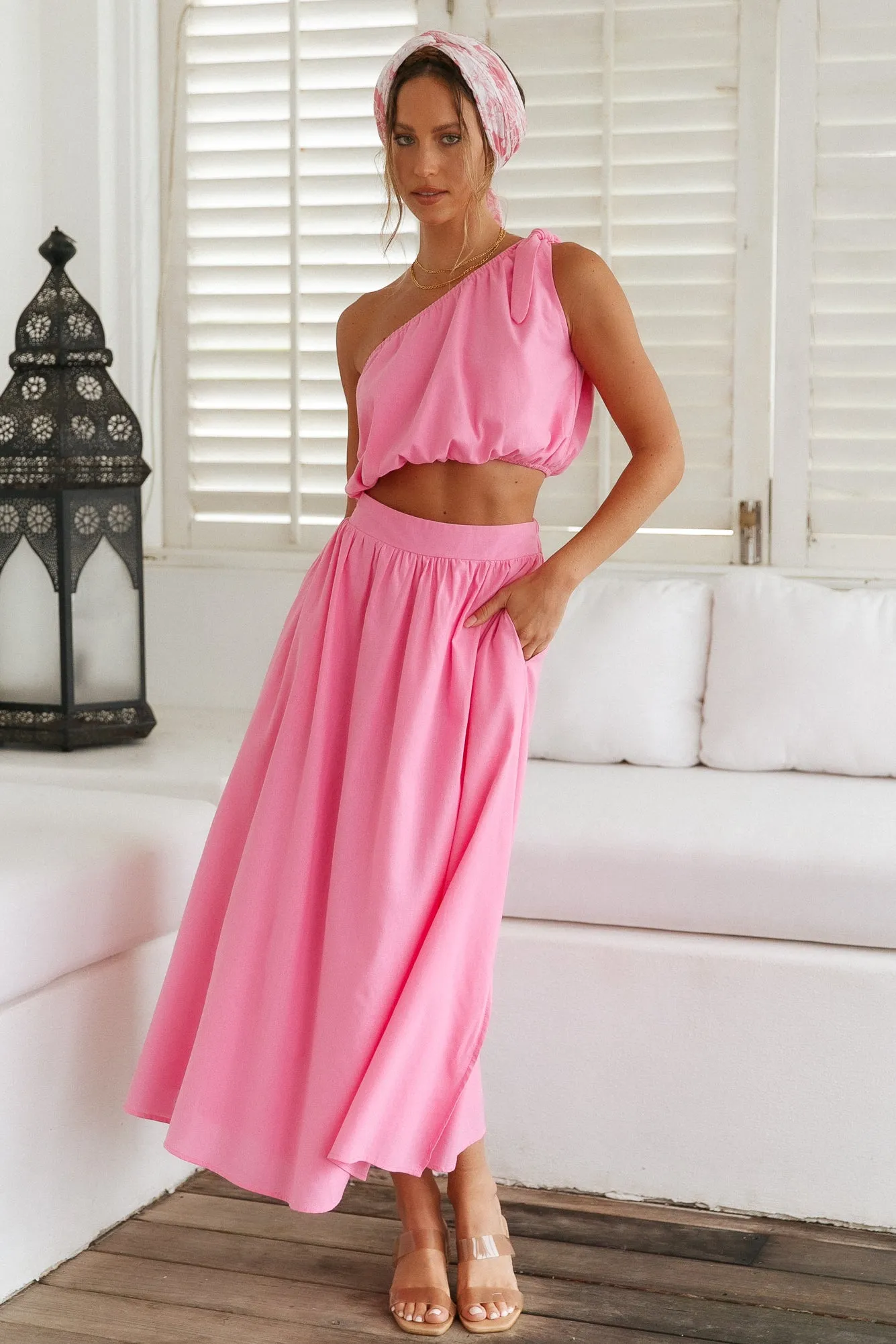 Carpe Diem Maxi Skirt Pink