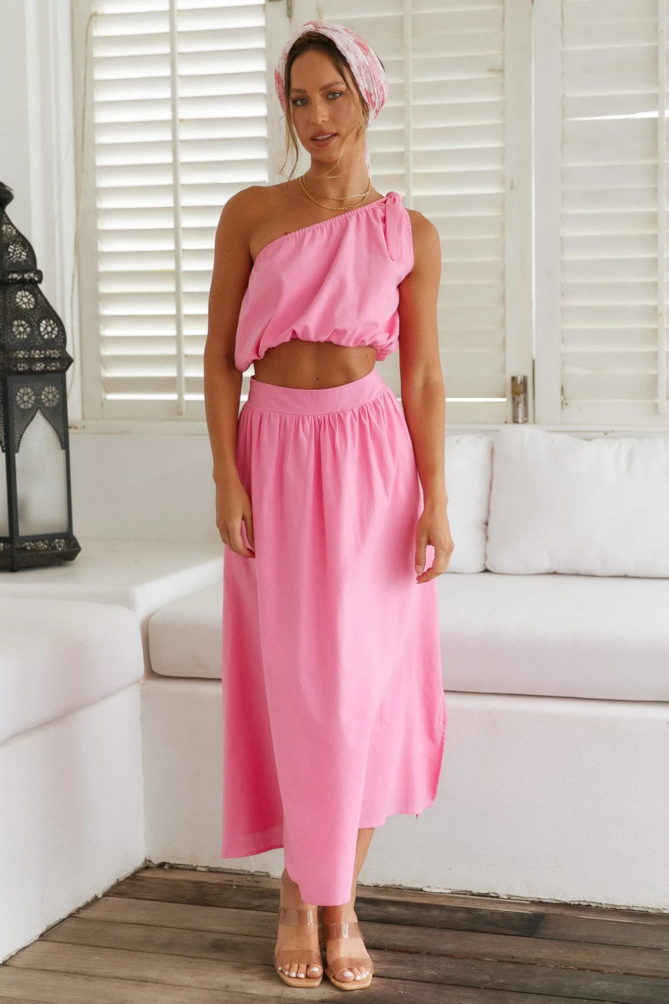 Carpe Diem Maxi Skirt Pink