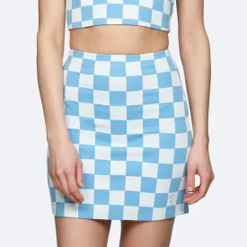 Chessboard Skirt - Ice