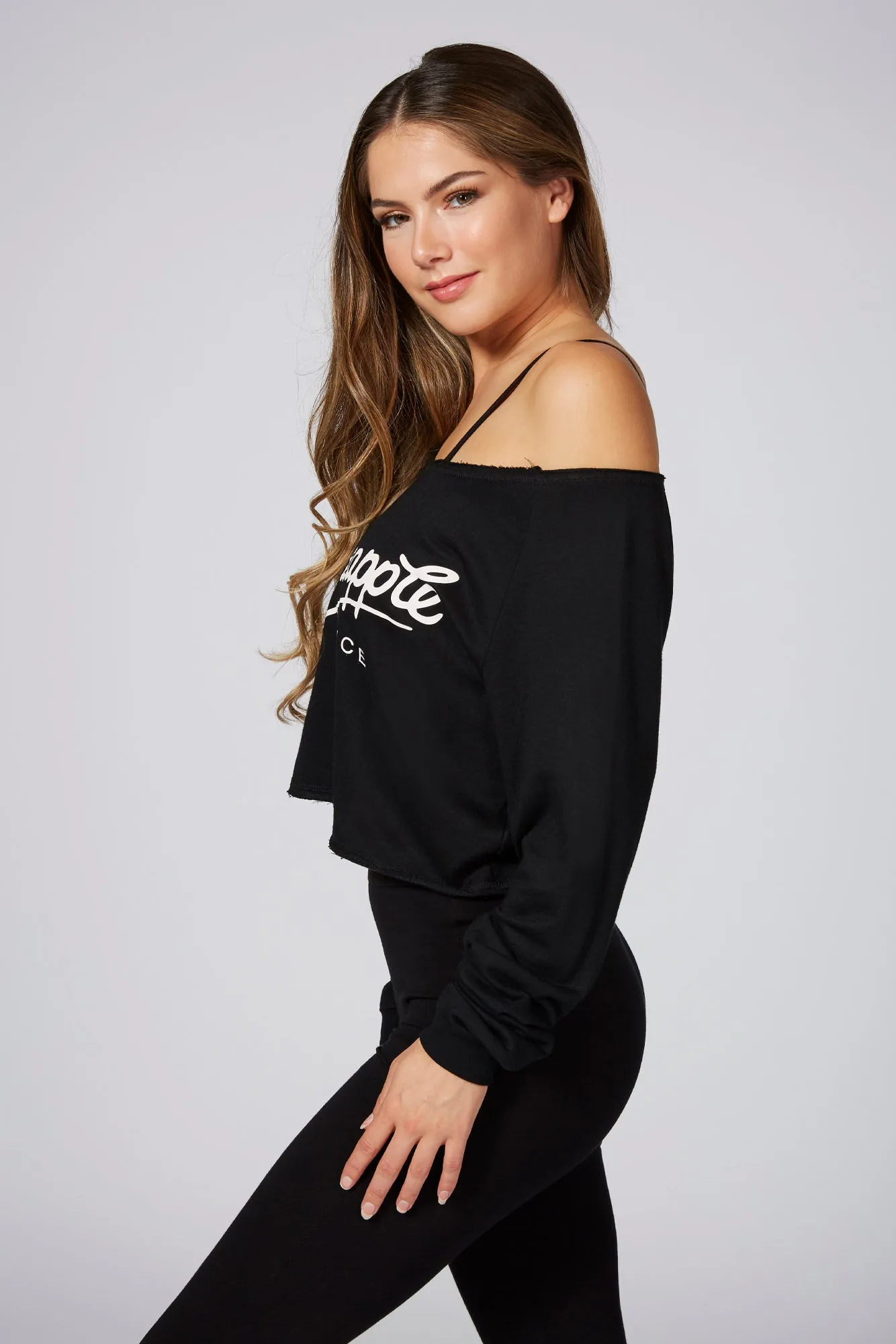 Crop Retro Off Shoulder Top