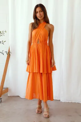 Going Higher Maxi Dress Orange