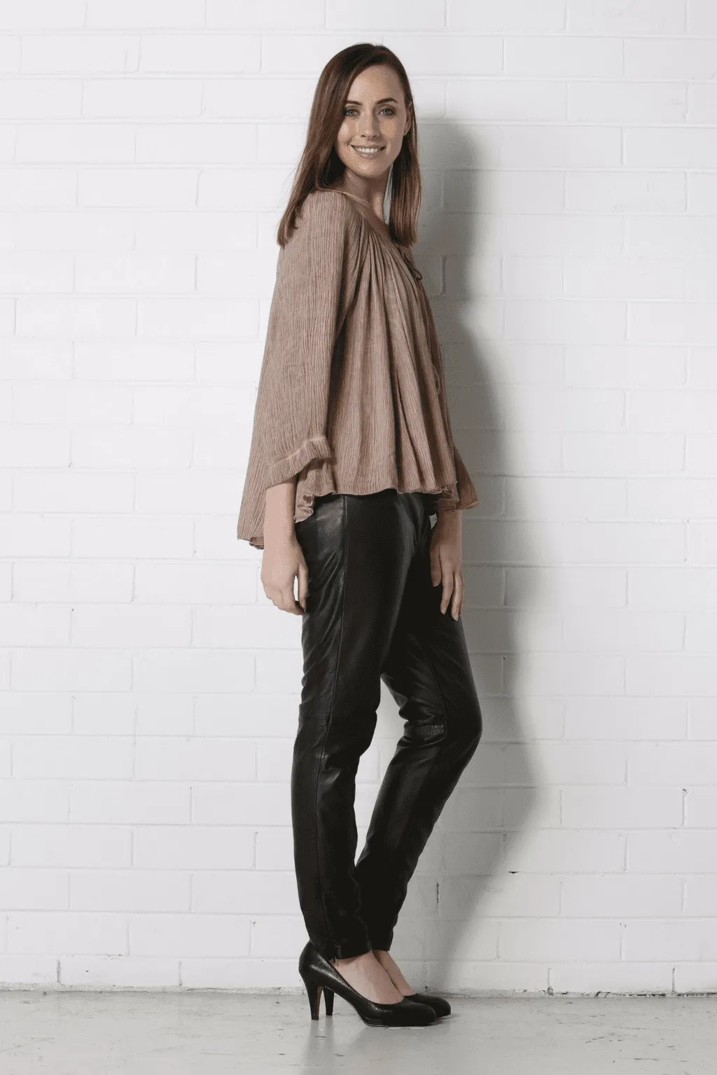 JADE Leather Pants - Black