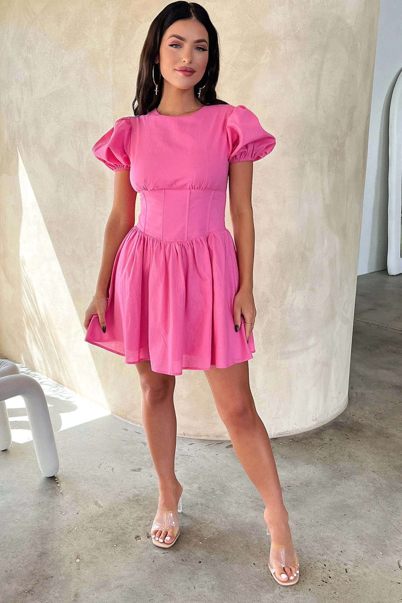 Jordyn Dress - Hot Pink