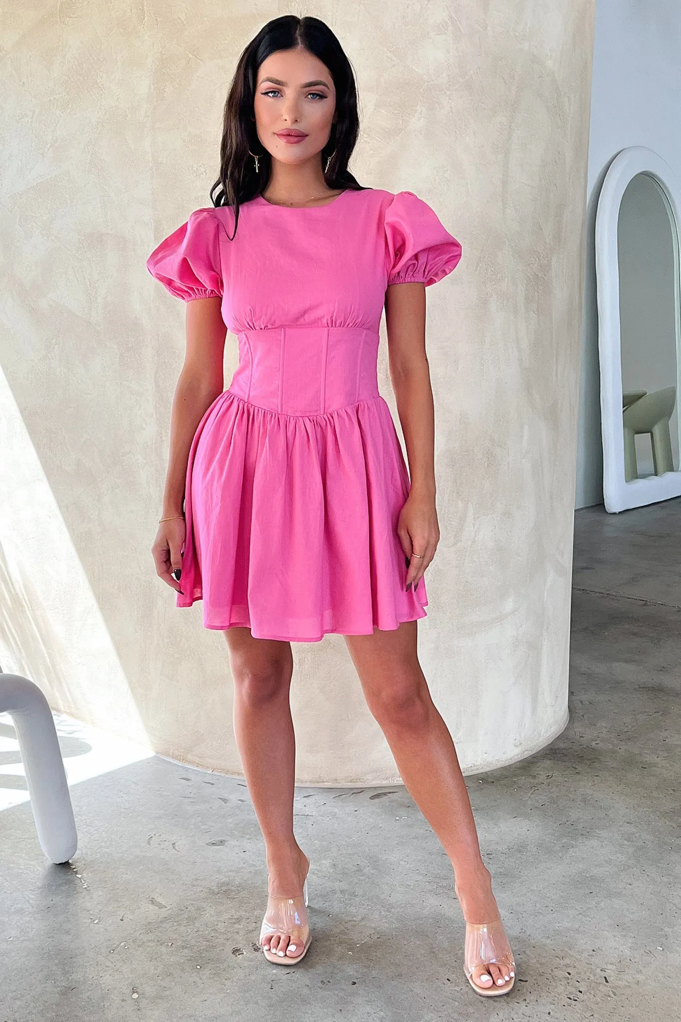 Jordyn Dress - Hot Pink