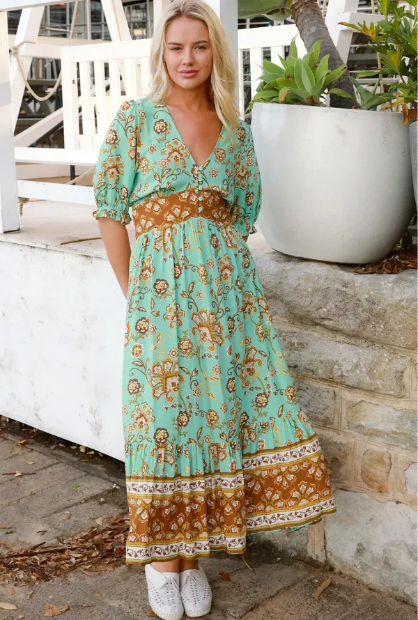 Journi Maxi Dress - Teal