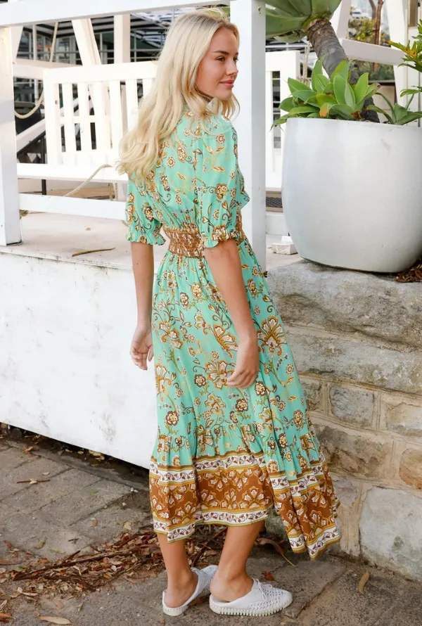 Journi Maxi Dress - Teal