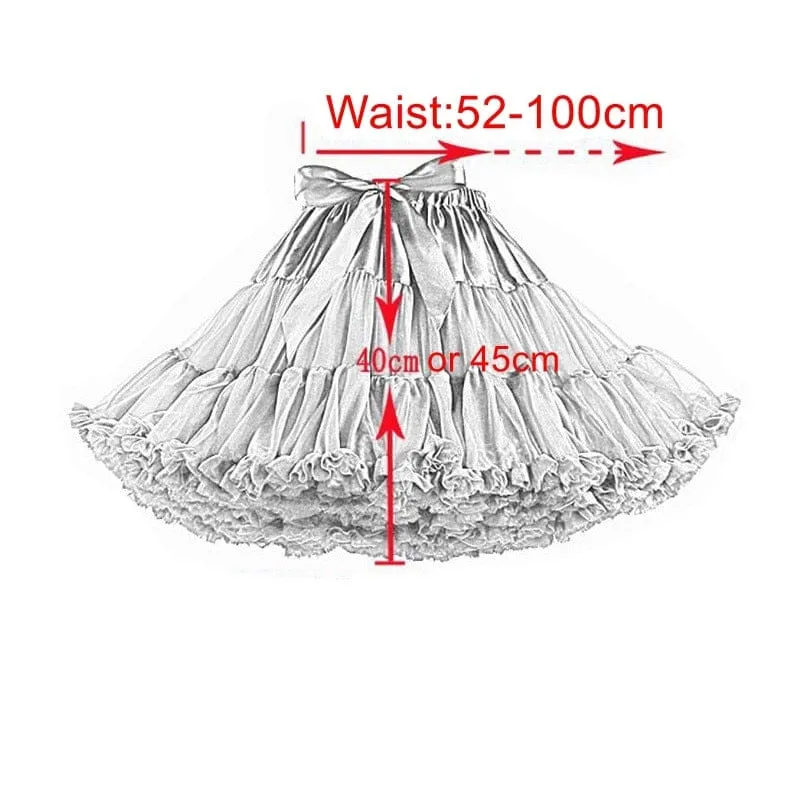 Kawaii Girl Adjustable Draw String Petticoat S - XXL