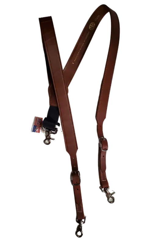 Leather Suspenders Made in USA