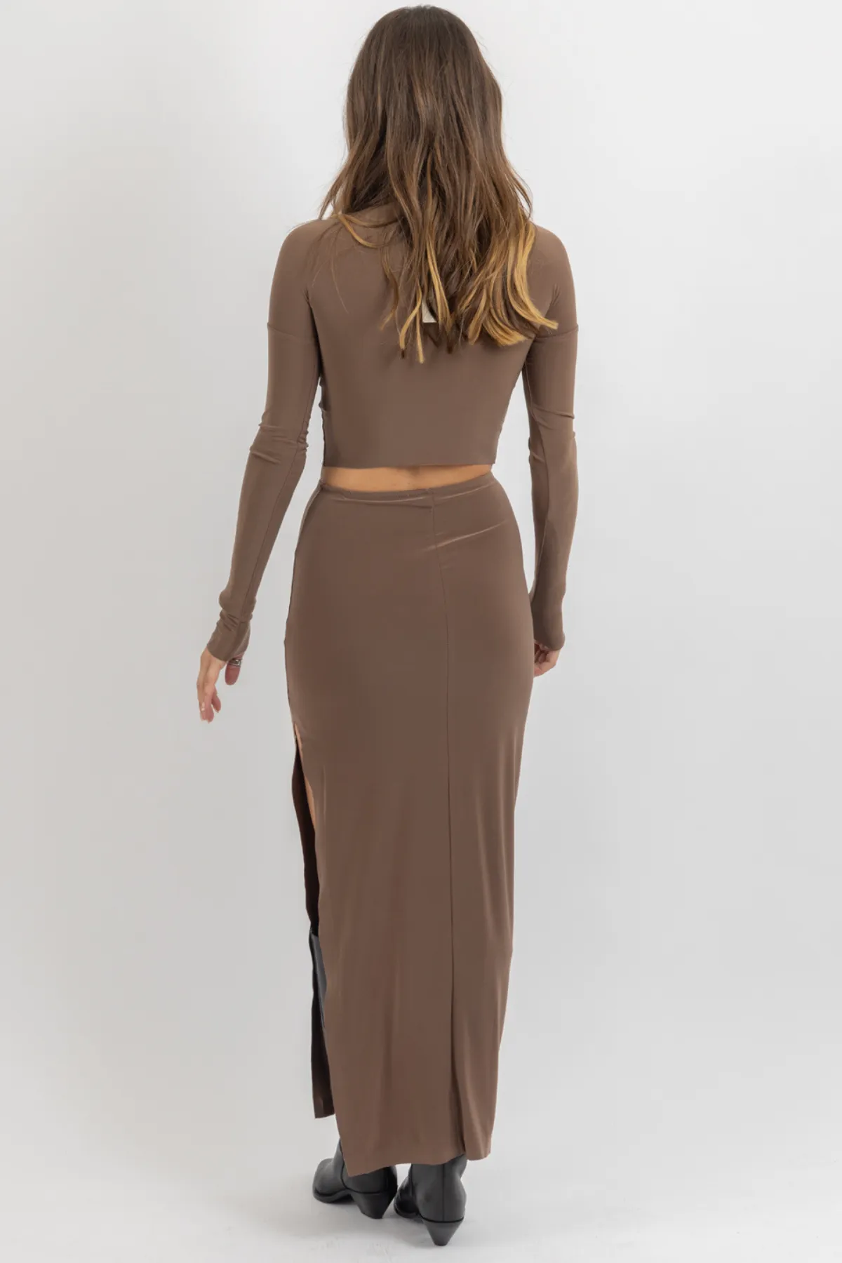 LEXIE BROWN SKIRT SET