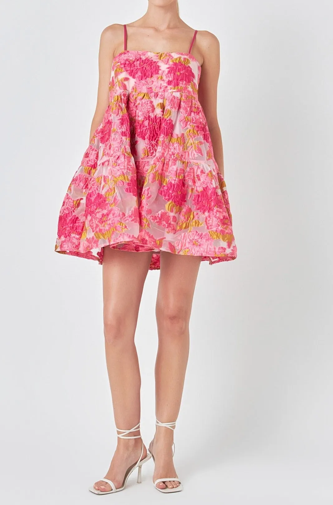 Mollie Floral Organza Mini Dress