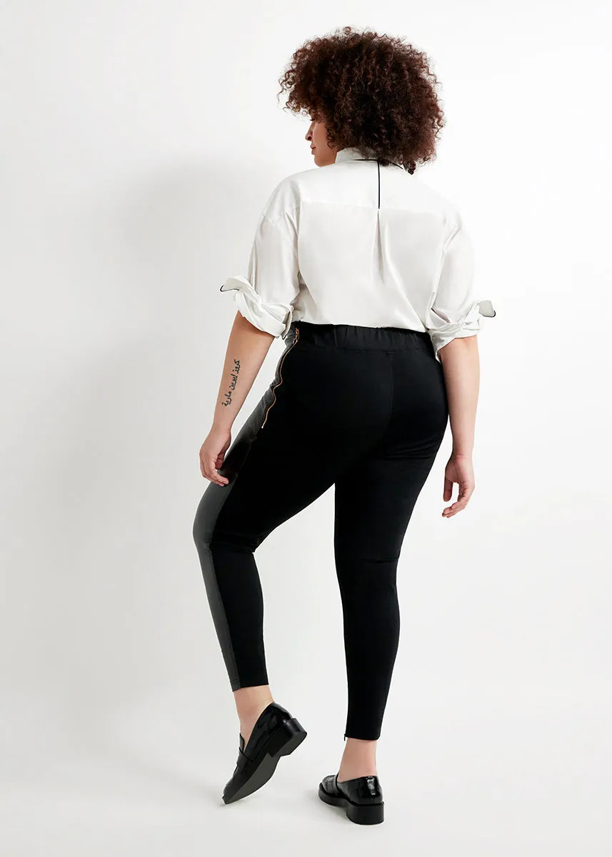 Off-Duty Faux Leather Legging