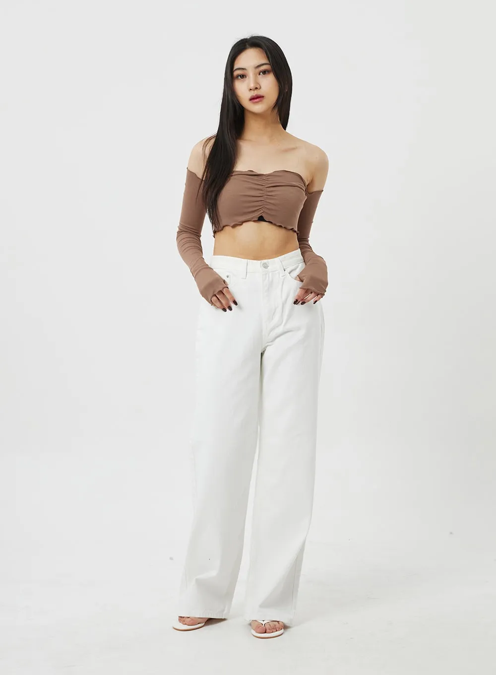 Off-Shoulder Wavy Top BF323