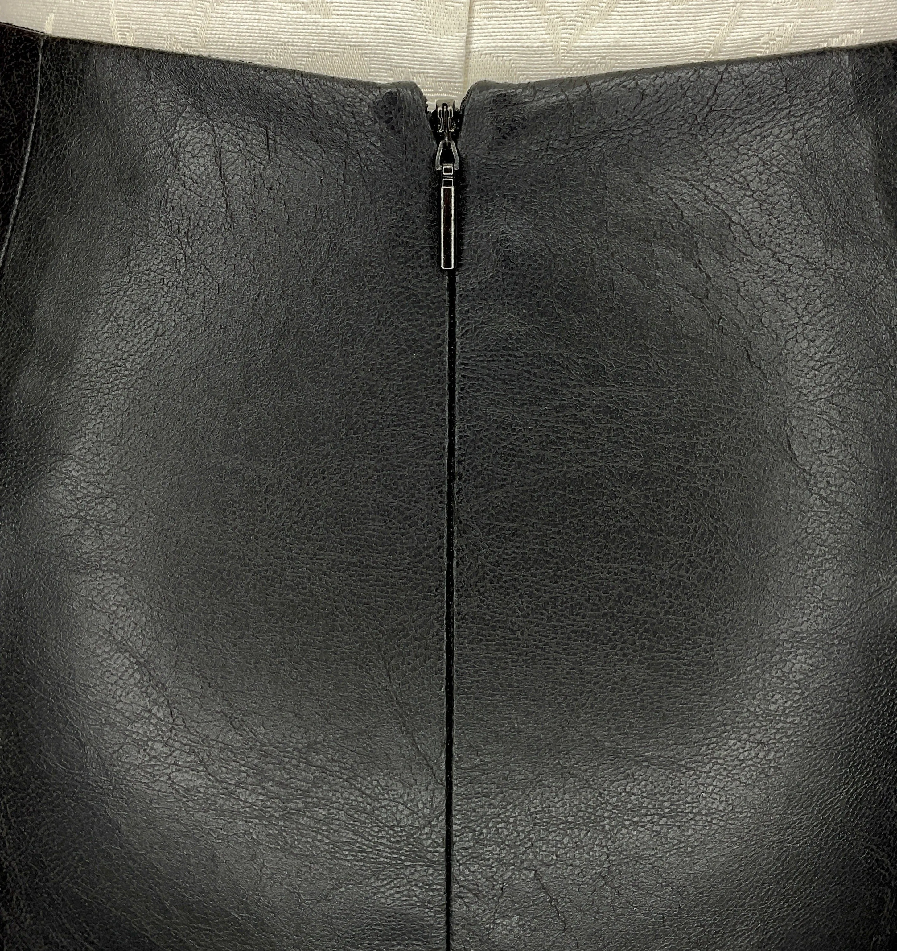 REBECCA TAYLOR NEW VEGAN LEATHER SKIRT - 0