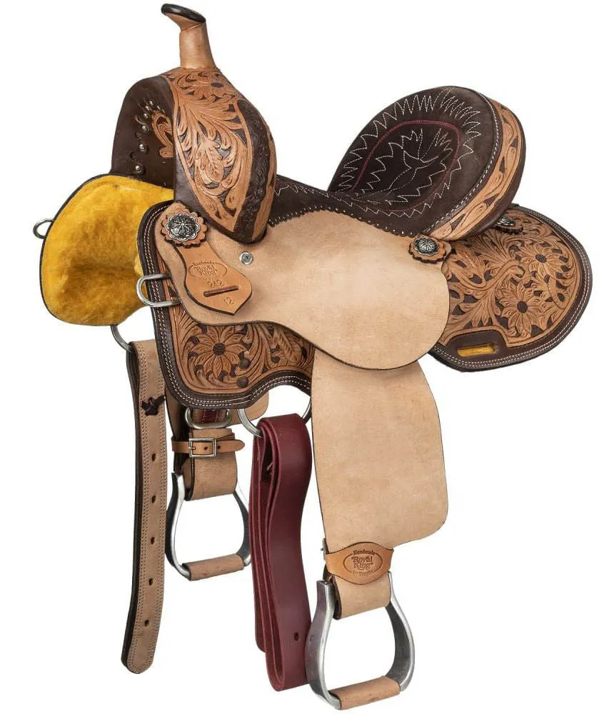 Royal King Light Oil Youth Hawley Barrel Saddle Package