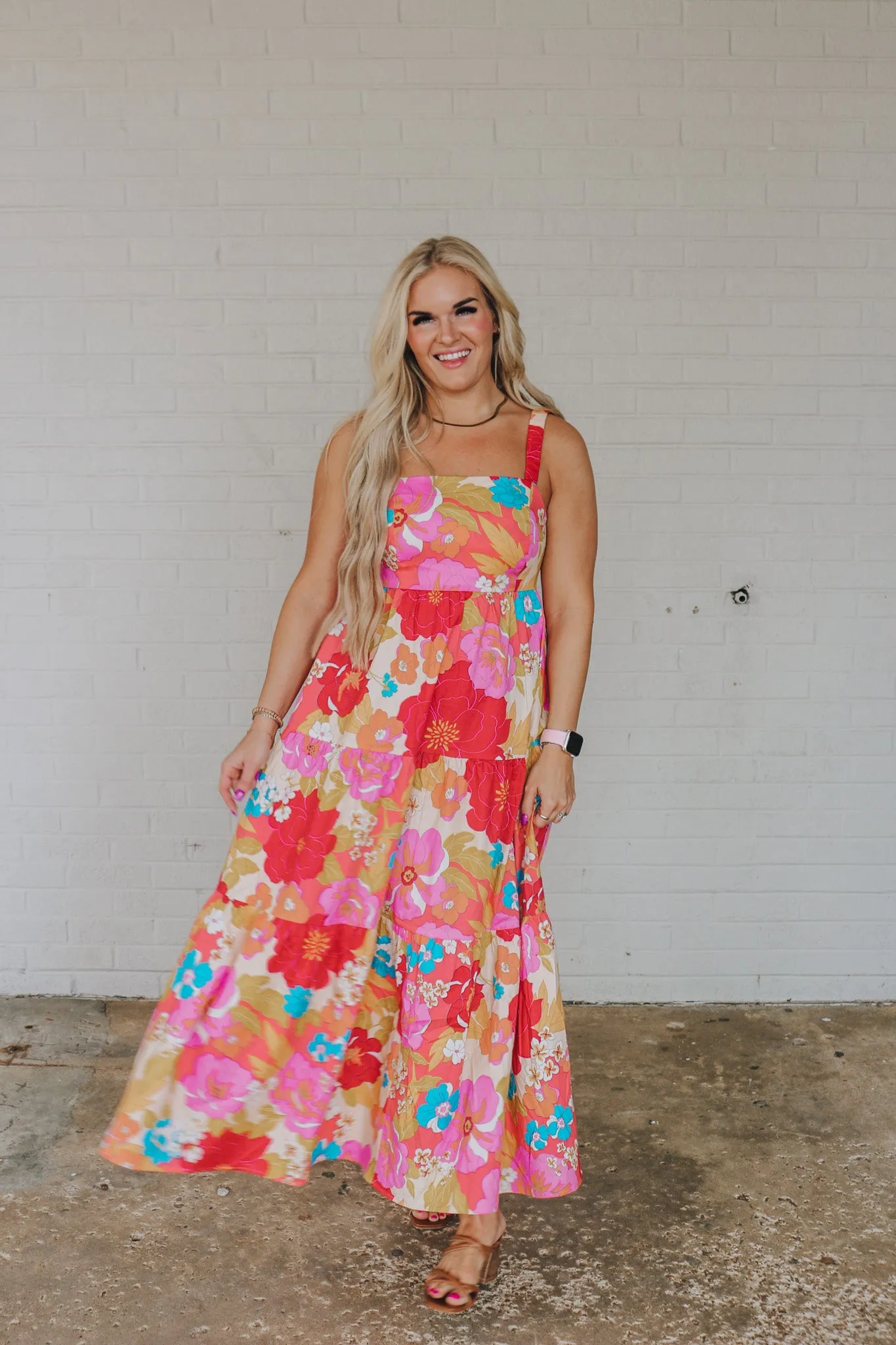 Smiles & Spritzers Floral Maxi Dress - 2 Colors