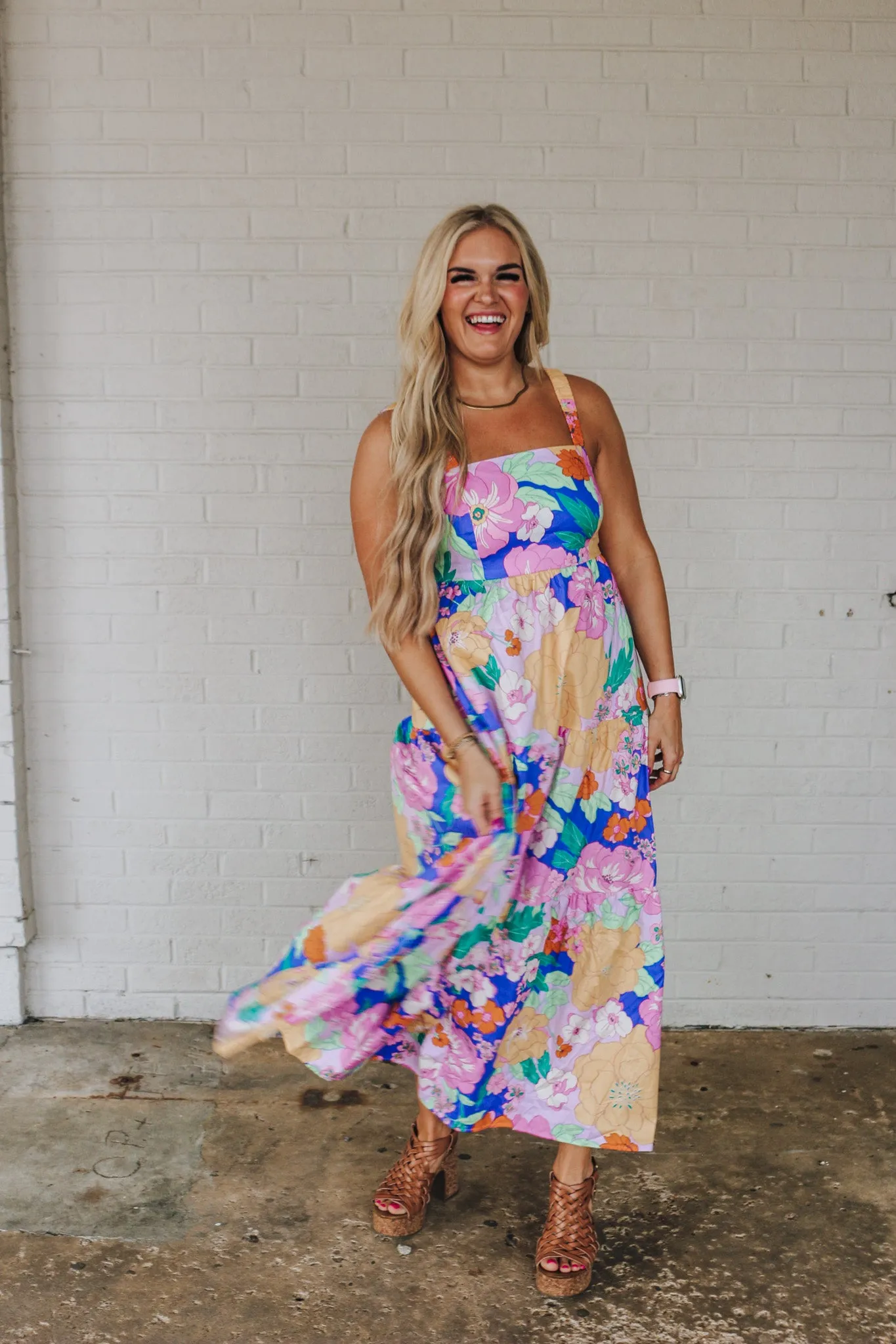 Smiles & Spritzers Floral Maxi Dress - 2 Colors