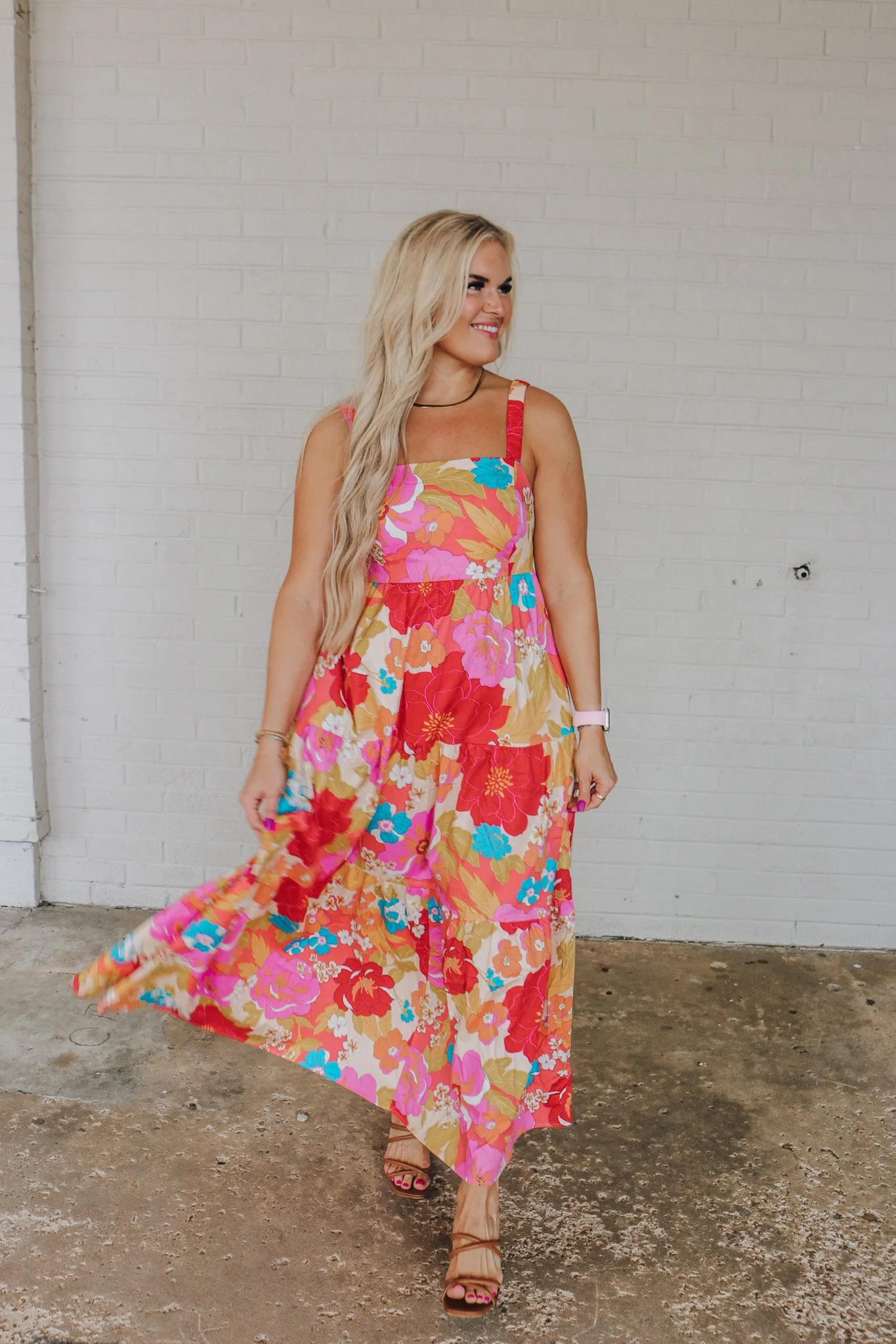 Smiles & Spritzers Floral Maxi Dress - 2 Colors