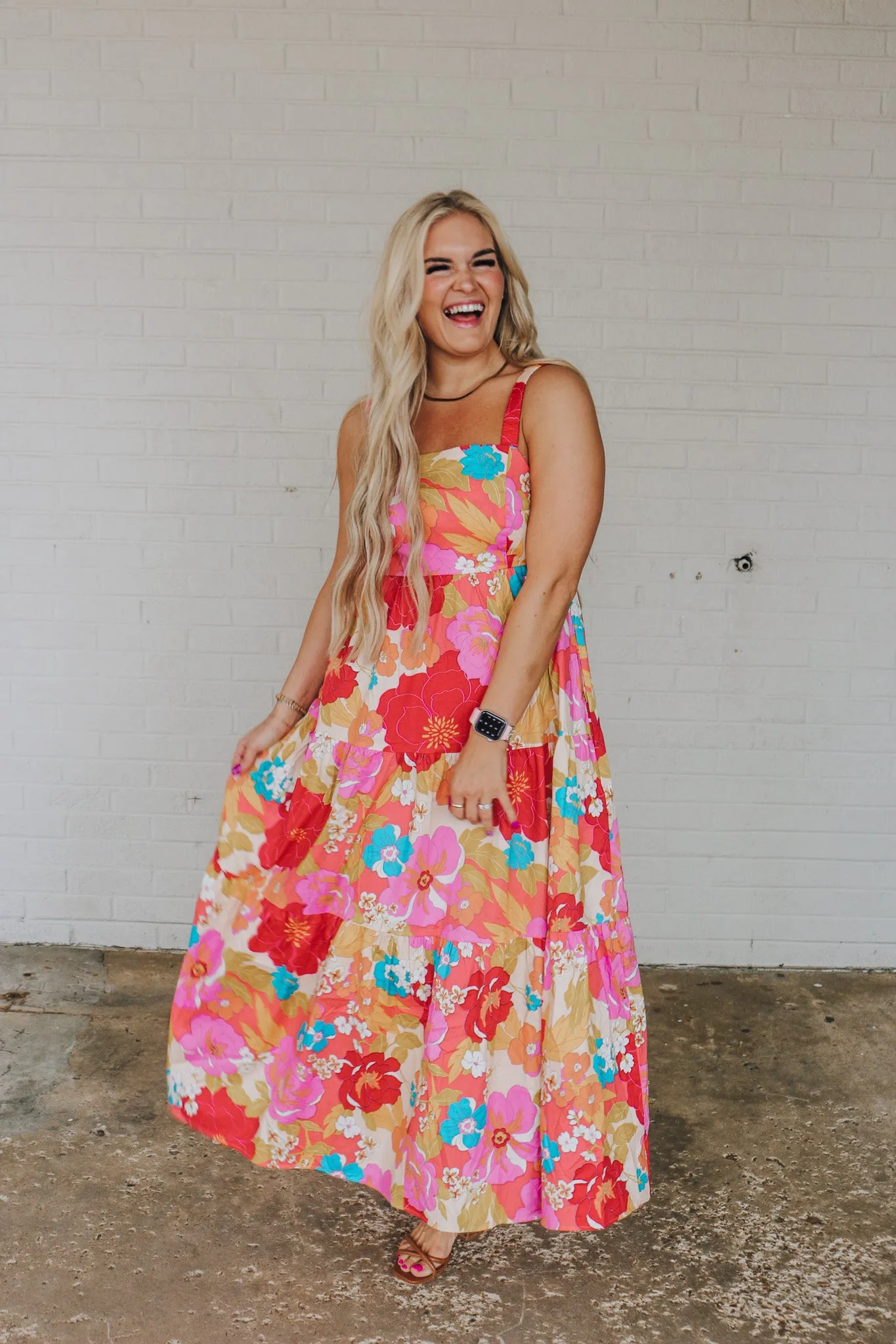 Smiles & Spritzers Floral Maxi Dress - 2 Colors