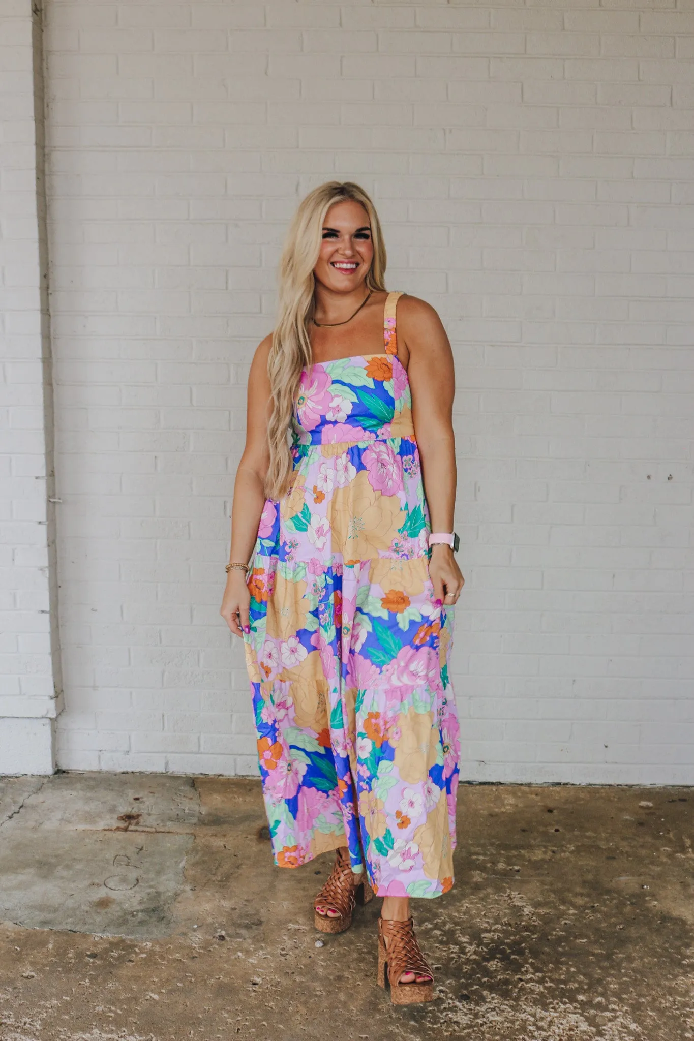 Smiles & Spritzers Floral Maxi Dress - 2 Colors