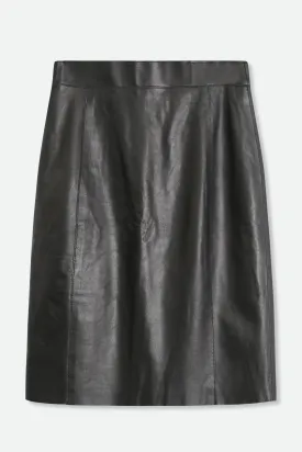 SOLANGE LEATHER TUBE SKIRT