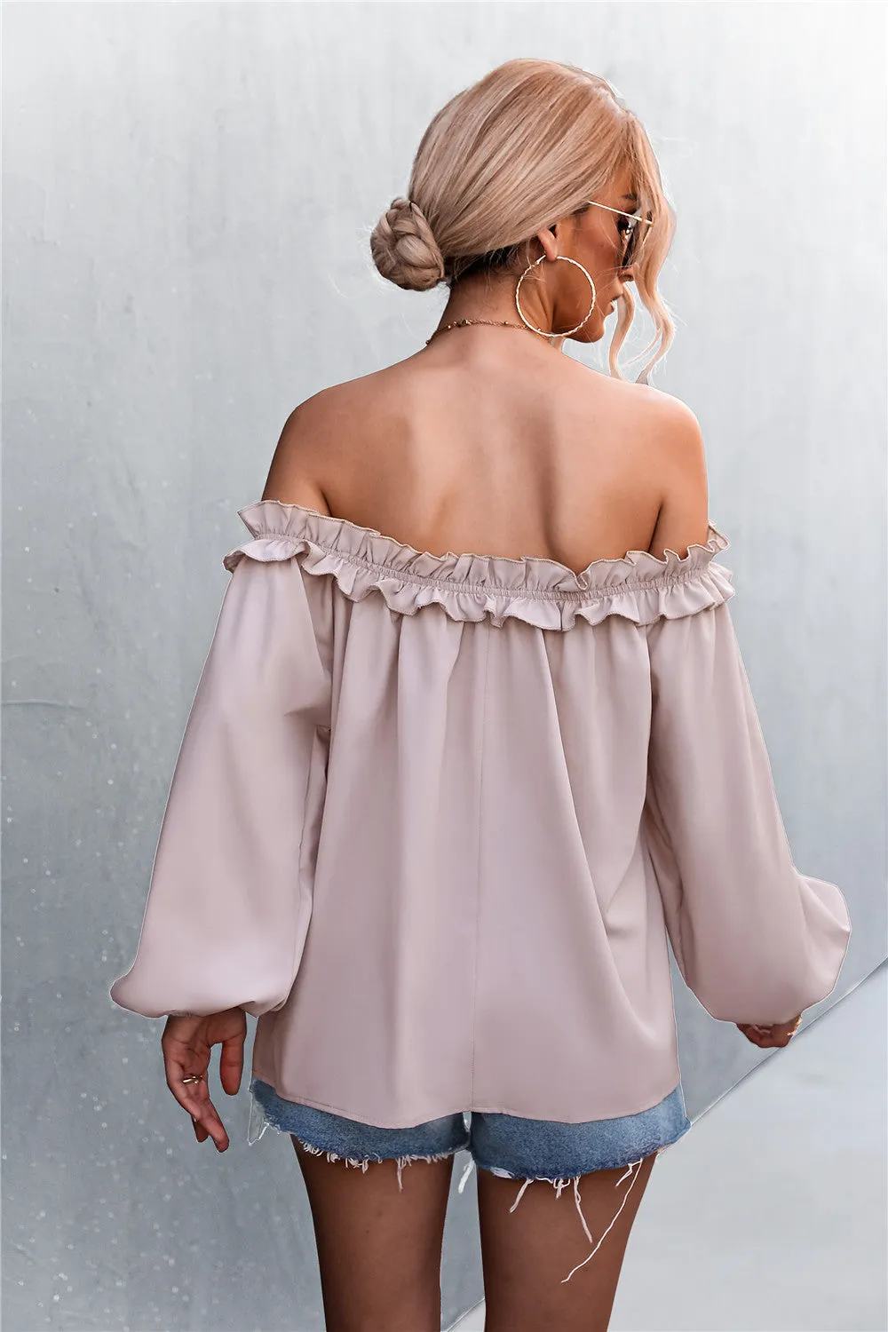 Victoria Frill Off-Shoulder Top