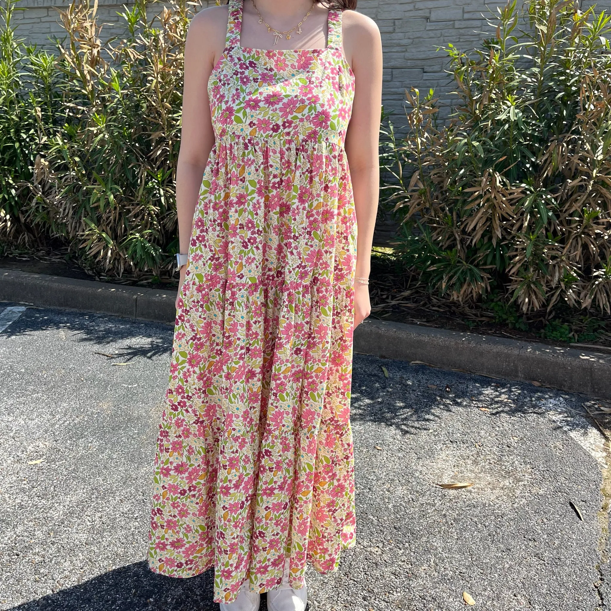 Vintage Floral Maxi Dress