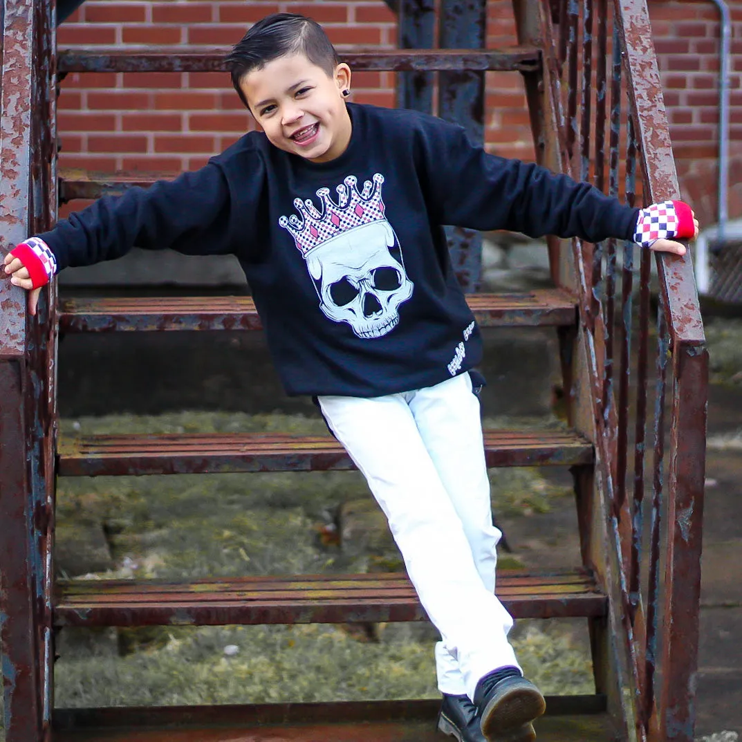 White MJ Pants for kids unisex vegan leather